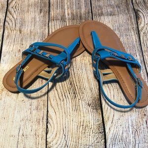 🌼Dress Barn Aqua Blue Sandals. Size 7🌼